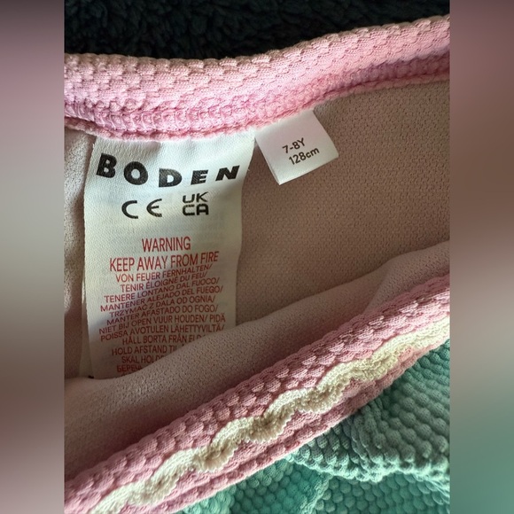 Mini Boden Kids' Watermelon Two-Piece Swimsuit size 7/8 - Picture 4 of 5